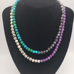 Opposite Colors Necklace Handmade